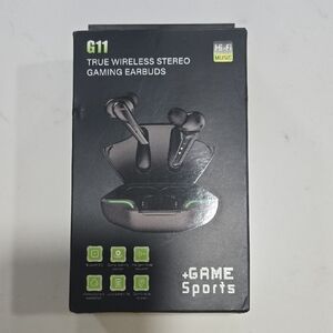 G11 True Wireless Stereo Gaming Earbuds - Black